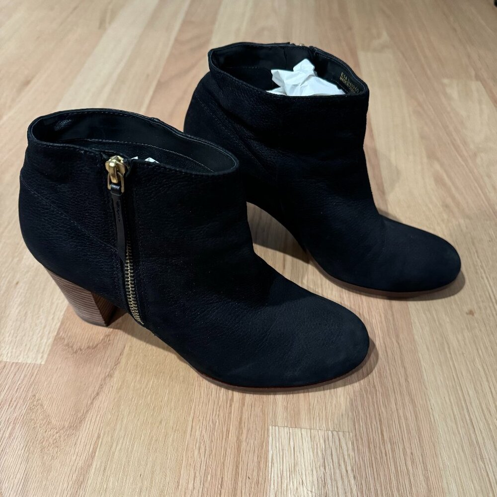 Cole Haan Black Nubuck Davenport Ankle Boots SZ 9.5